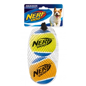 NERF DOG Large SQUEAK TENNIS BALLS – Piłka tenisowa piszcząca dla psa / 2 szt.