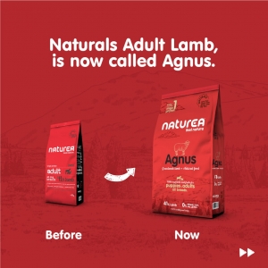 NATUREA Naturals AGNUS - Monobiałkowa karma dla szczeniąt i psów Jagnięcina 12 kg