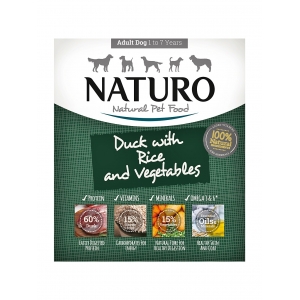 NATURO ADULT DOG TACKA 400 g – Kaczka z ryżem i warzywami