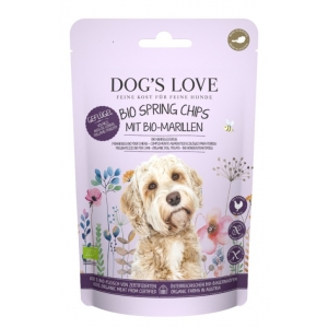 DOG'S LOVE BIO Spring chips 150 g - ekologiczne mięso z morelami - przysmak dla psa