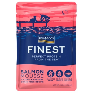 FISH4DOGS Finest Salmon Mousse 100 g - Mus z Łososia w saszetkach