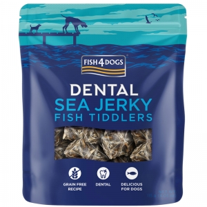 FISH4DOGS Dental Sea Jerky Fish Tiddlers 115 g - Przysmaki dentystyczne dla psa