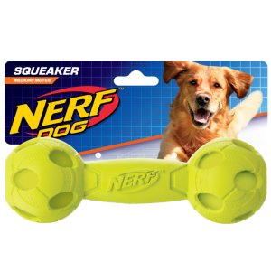 NERF DOG SQUEAK BARBELL  Medium - Piszcząca sztanga dla psa
