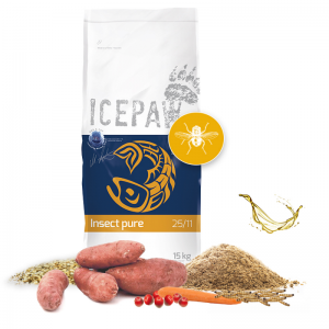 ICEPAW Insect Pure - karma sucha z owadów dla dorosłych psów 15 kg