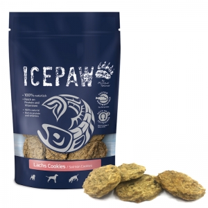 ICEPAW Lachs Cookies – ciasteczka dla psa z łososia i białych ryb 100 g