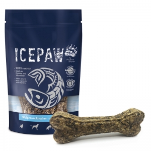 ICEPAW Welpenkauknochen – gryzaki ze skór dla szczeniąt i dorosłych psów - 4 szt. ok. 250 g