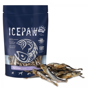 ICEPAW Sprotten suszone szprotki - przysmak dla psa 250 g