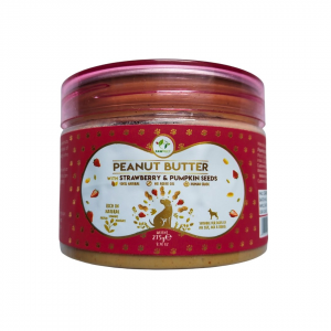 PAWFECT Peanut Butter STRAWBERRY & PUMPKIN SEEDS 275 g - Masło orzechowe z truskawkami i nasionami dyni