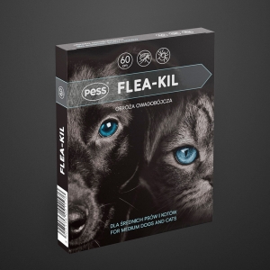 PESS FLEA-KIL Obroża owadobójcza dla średnich psów i kotów 60 cm