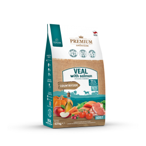 POKUSA PREMUM SELECTION Veal with Salmon ADULT 12 kg - karma sucha z cielęciną i łososiem dla dorosłych psów