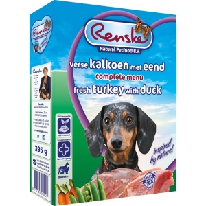 RENSKE DOG FRESH MEAT - świeże mięso indyk i kaczka dla psów 395 g