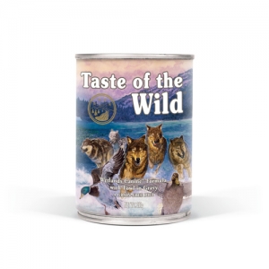 TASTE OF THE WILD WETLANDS 390 g - Pełnoporcjowa karma dla szczeniąt i psów dorosłych bez zbóż