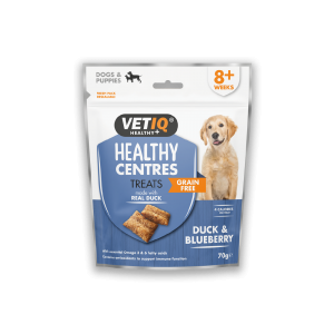 VETIQ Healthy Centres 70 g - Przysmaki bezzbożowe dla psów - Kaczka i jagoda
